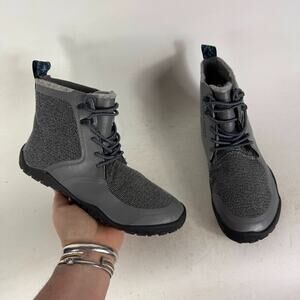 Vivobarefoot Saami Lite Hiking Boots Womens 4.5 Gray Lace-Up Waterproof Ankle